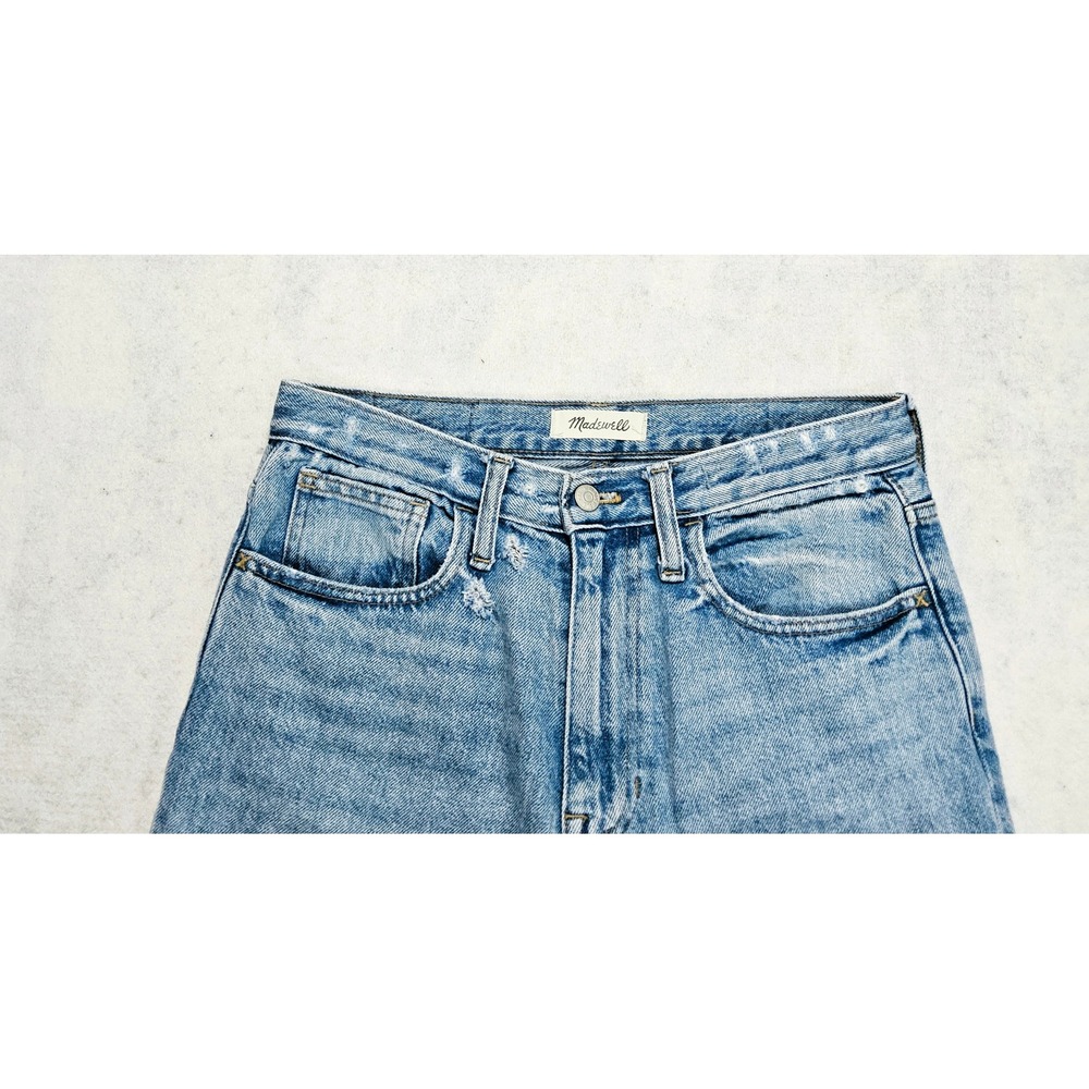 Madewell Mom Jean Women 27 High Rise Tapered Blue Denim The Momjean Vtg 90s Vtg - Picture 3 of 5
